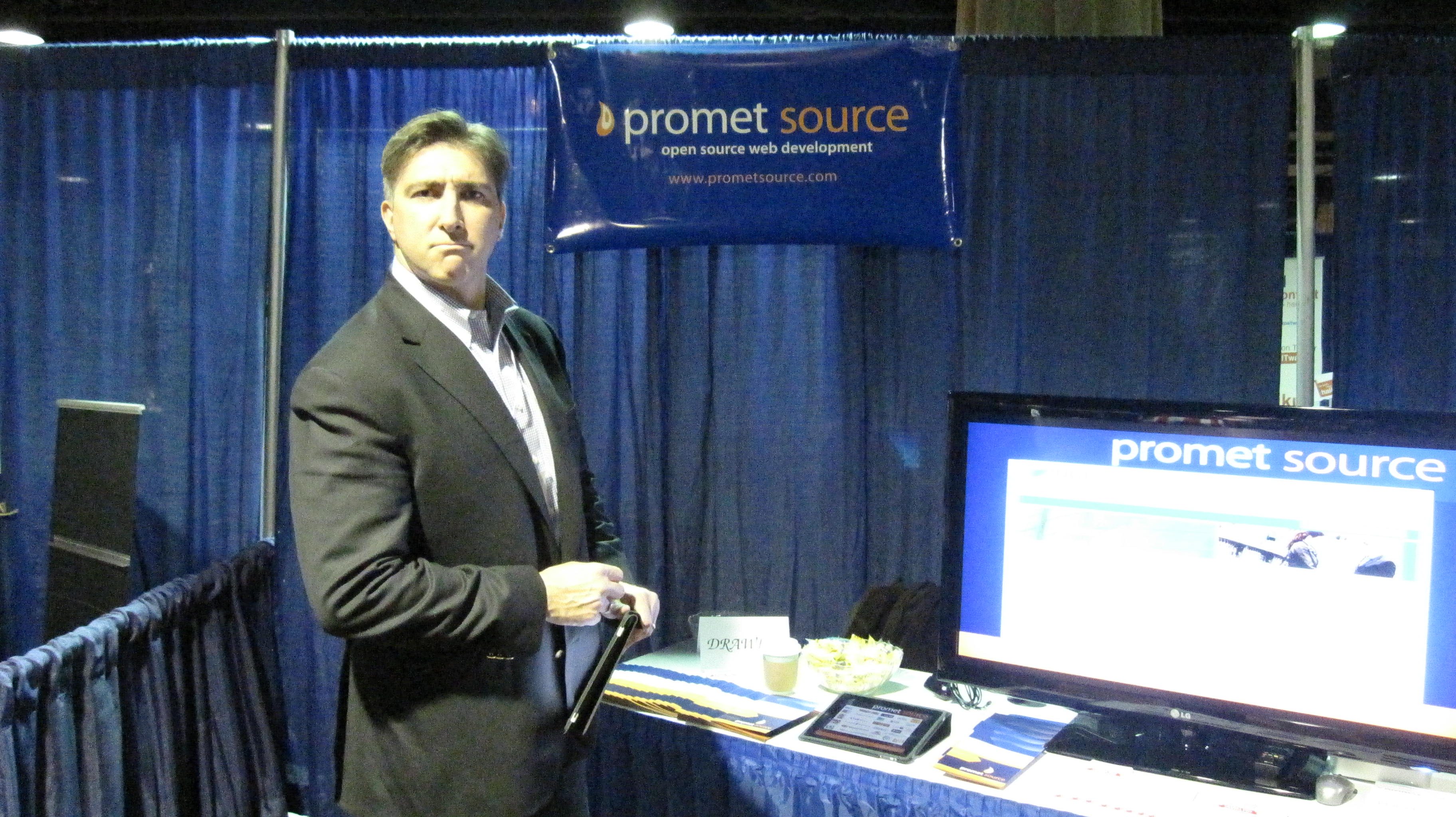 Neil Hare from iSupportDigital partnering up with PrometSource at Drupal Con Chicgo