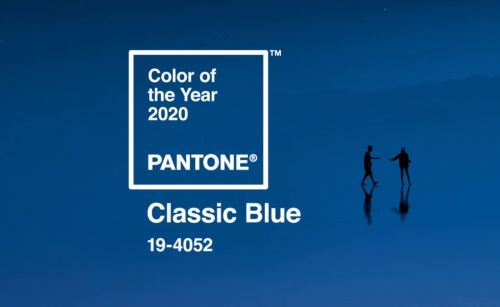 Pantone Color of the year 2020. Classic blue