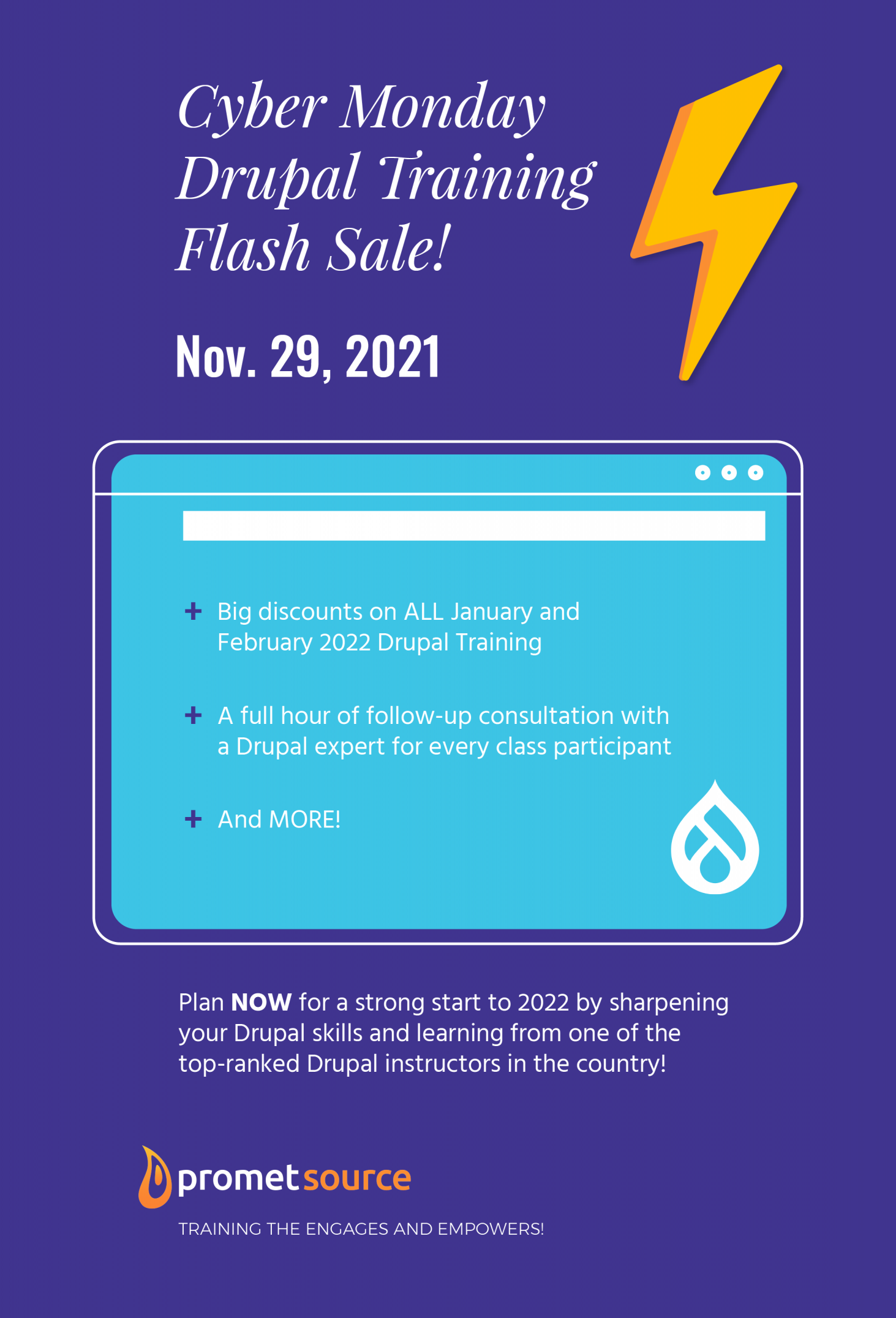 Drupal Training Cyber Monday Sale