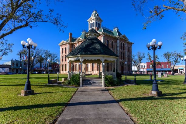 The Wharton TX county courthouse