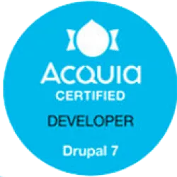 Badge image Acquia Certified Developer Drupal 7