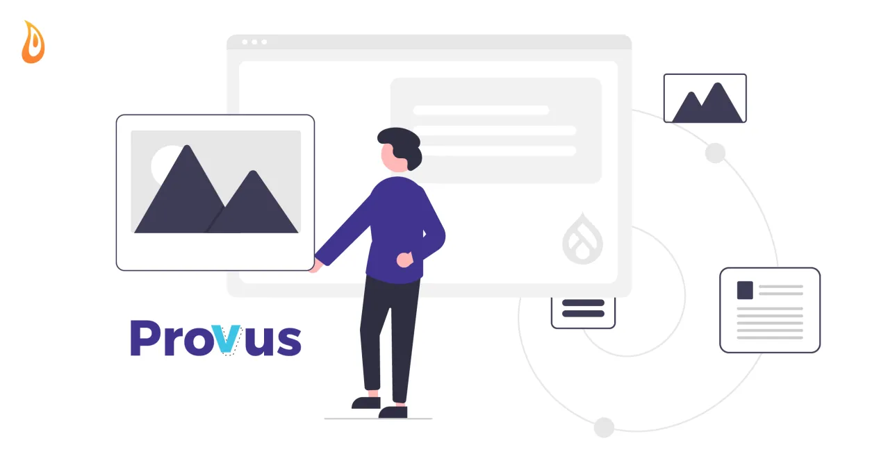 Provus drag and Drop Drupal content editing