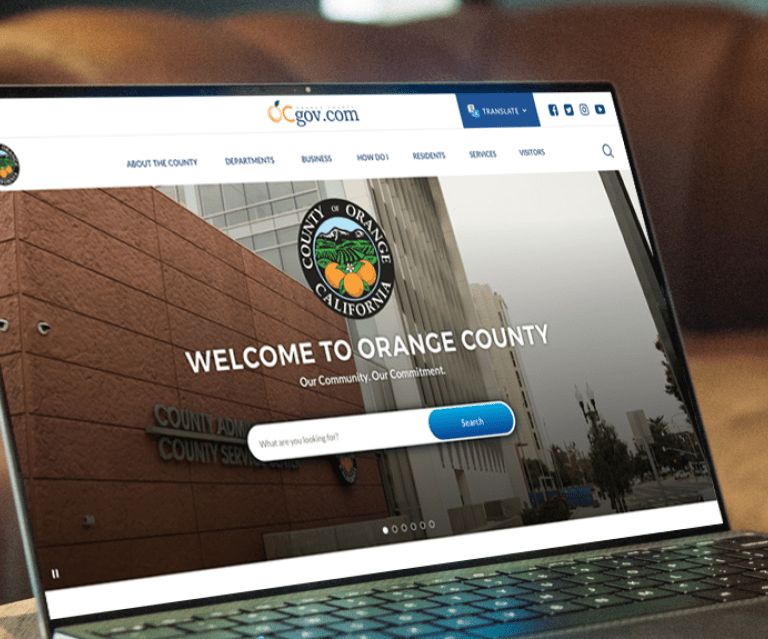 Orange County California home page
