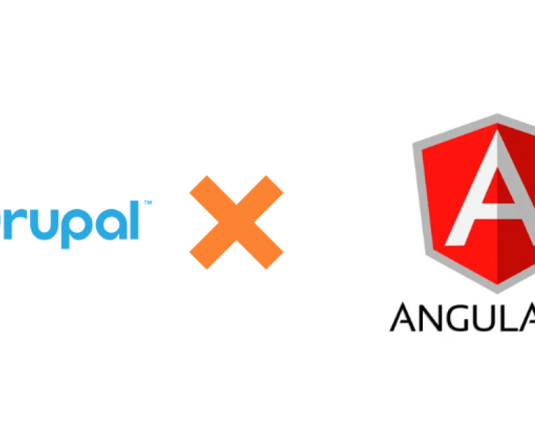Drupal and AngularJS logos