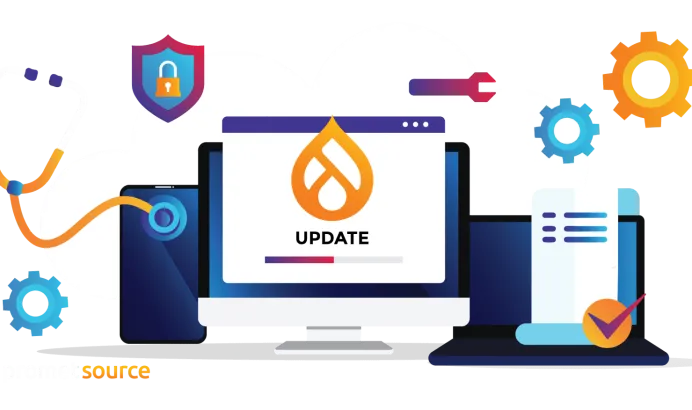 A website being diagnosed and updated to Drupal 10