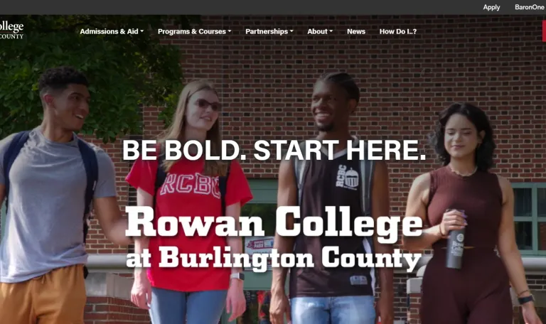 Rowan College at Burlington County homepage