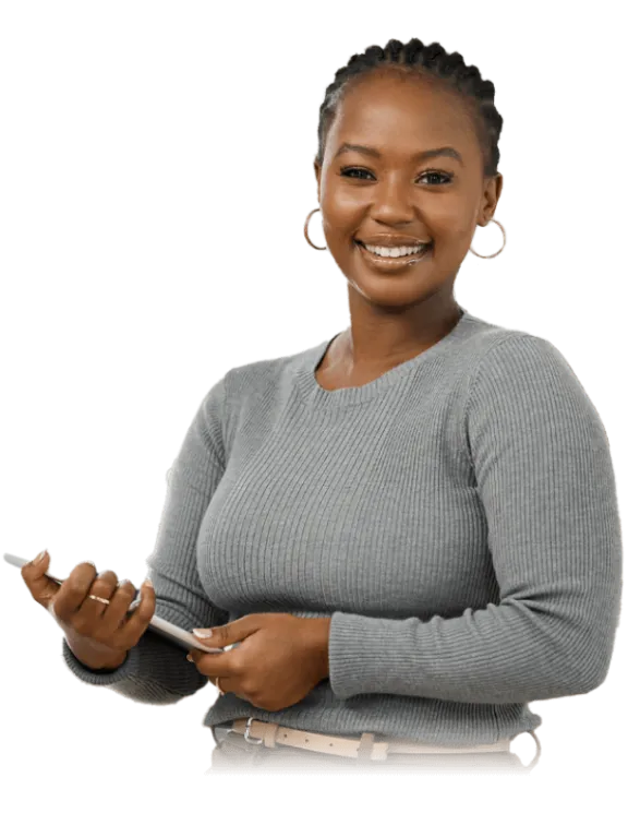 Person holding ipad for federal government