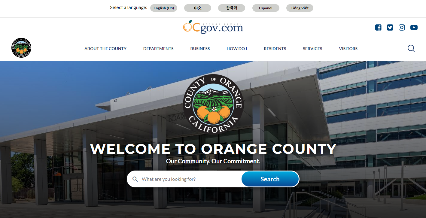 Orange County Homepage