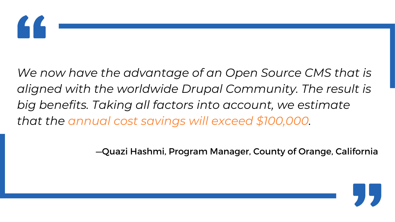 Taking all factors into account, we estimate that the annual cost savings will exceed $100,000.