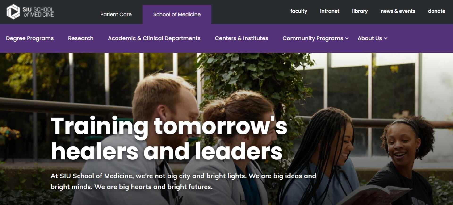Southern Illinois University School of Medicine homepage