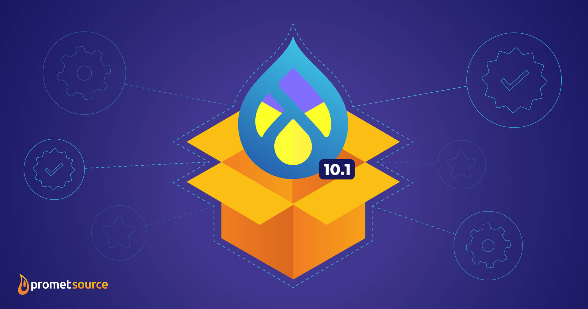 Upgrade to Drupal 10 graphic