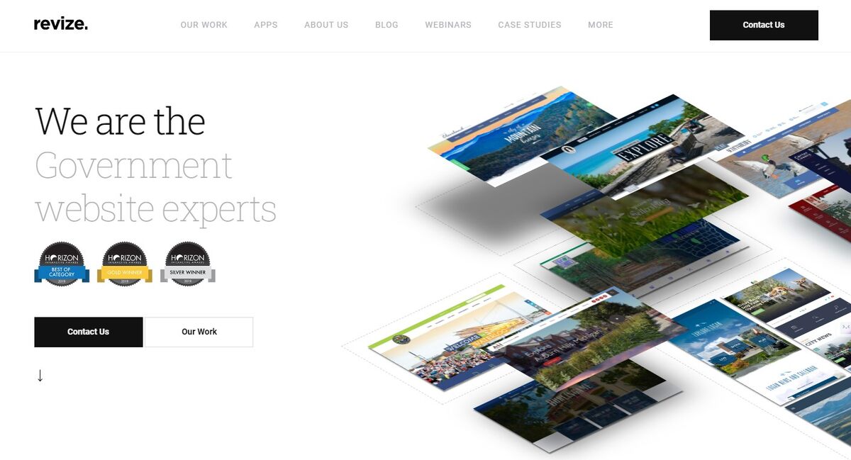 Revize CMS homepage
