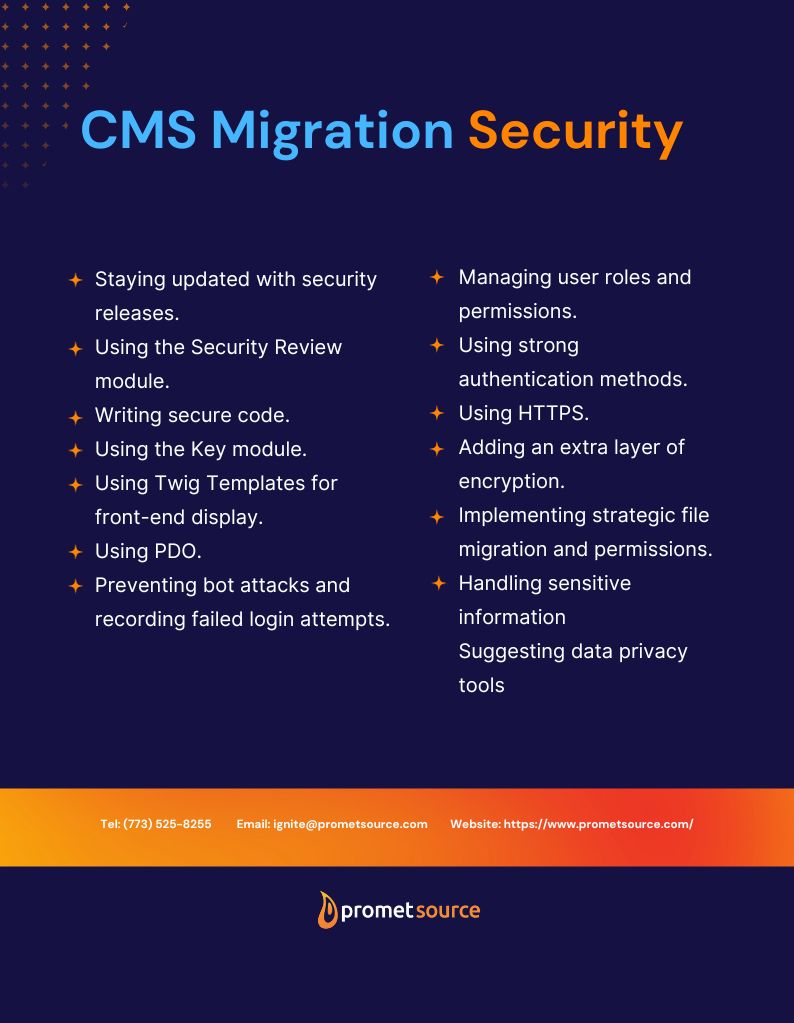 Secure CMS migration checklist