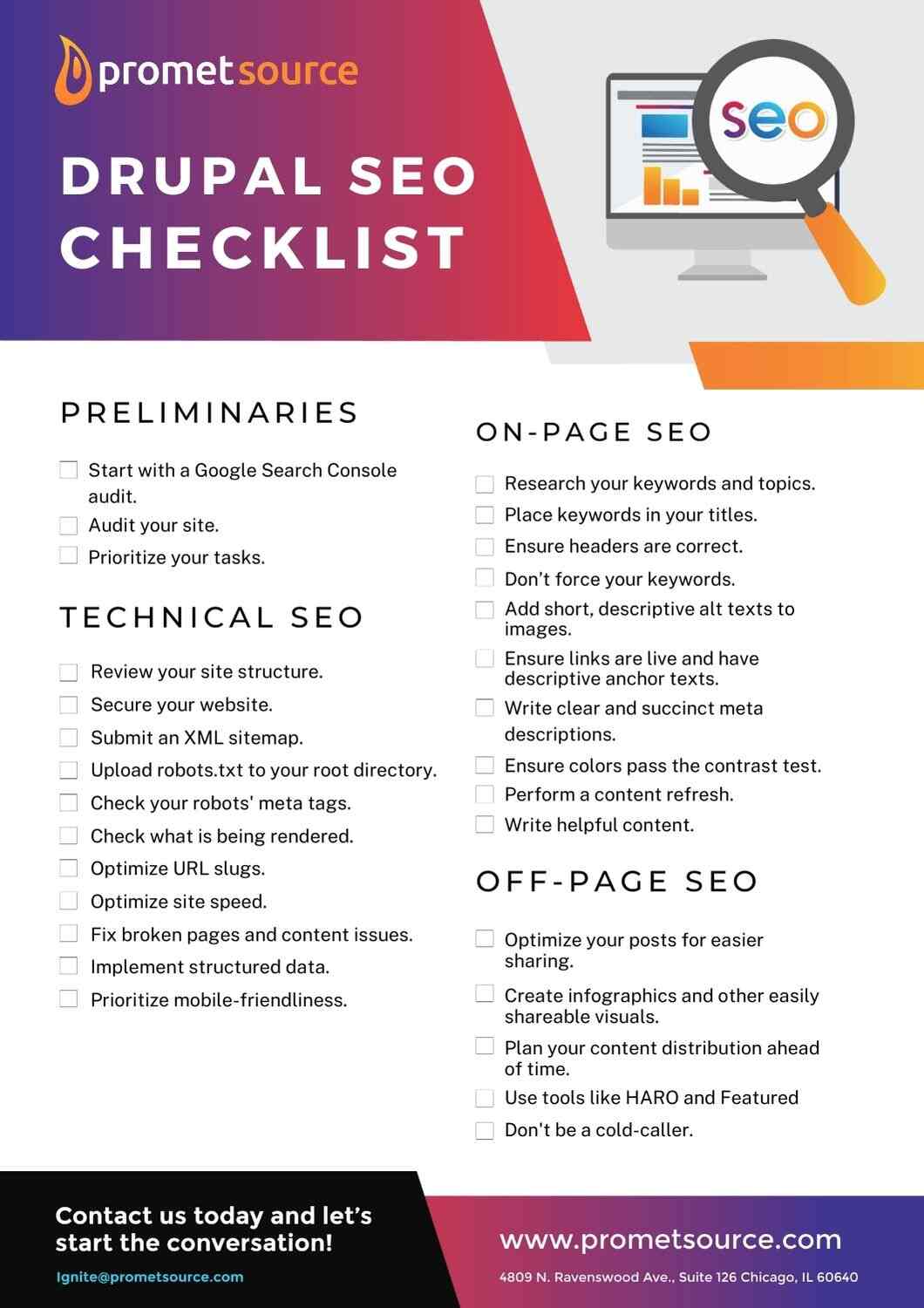 Drupal SEO checklist