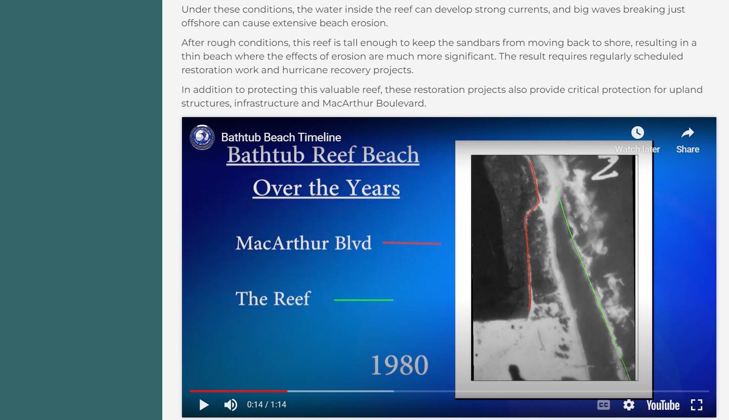Bathtub Beach video