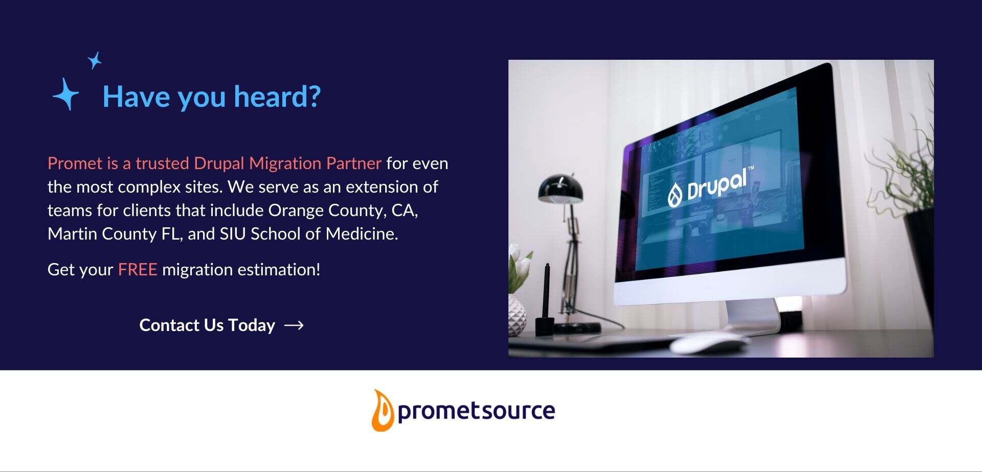 Promet Source is a certified Drupal migration partner