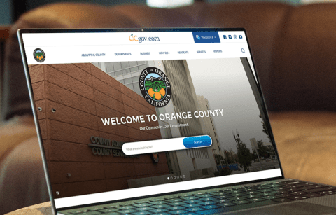 Orange County website home page